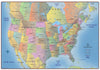 Trucker's Wall Map of Canada, United States and Northern Mexico 2024 edition 48" X 72"