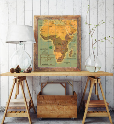 ProGeo Map of Africa Coffee Regions