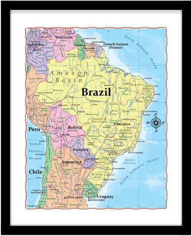 Map of Brazil