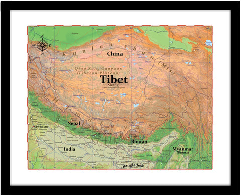 Map of Tibet
